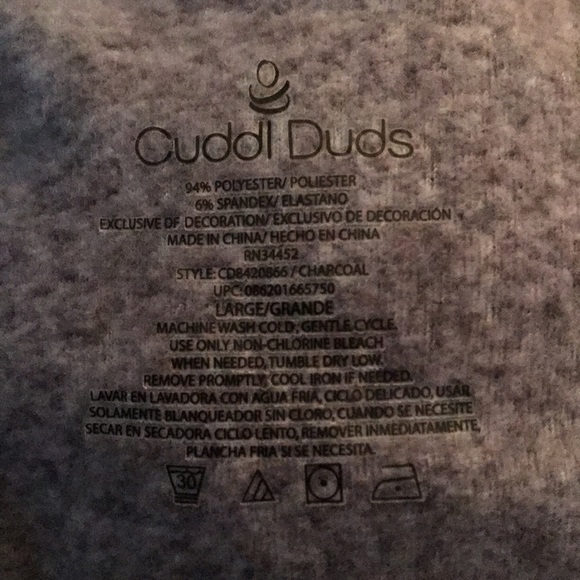 Cuddl Duds Super Soft Top Size Large - Picture 6 of 6
